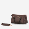 Dona Duffle Mini Handbag - Brown - Image 2
