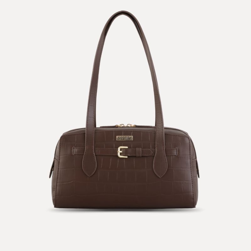 Aria Duffle - Brown (1) Aria Duffle Handbag - Brown - Image 1