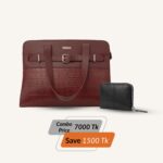 Petra Workbag - Burgundy & Petra Mini Wallet - Black