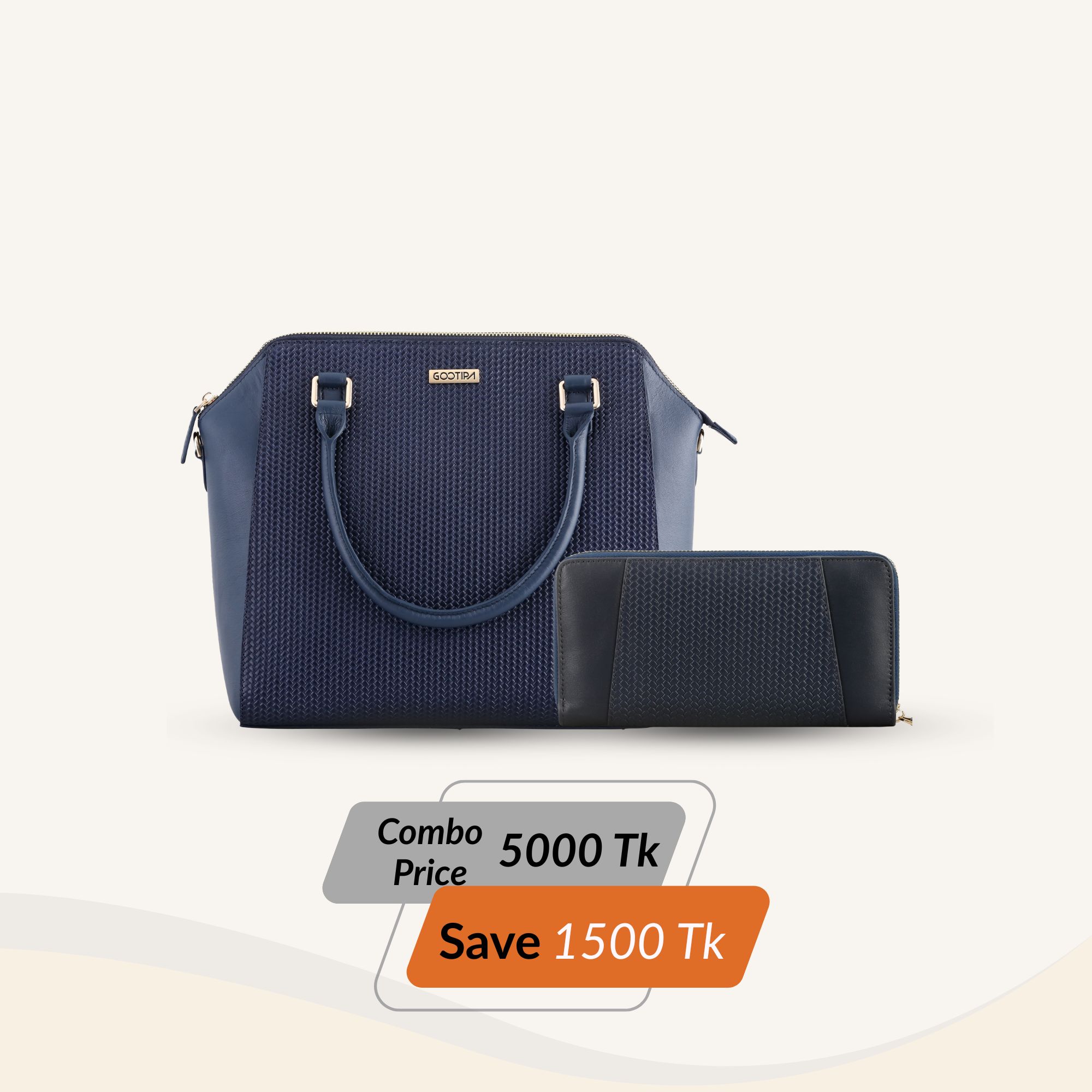 Combo Offer (3) Annabelle Business Bag - Blue & Annabelle Wallet - Blue - Image 1